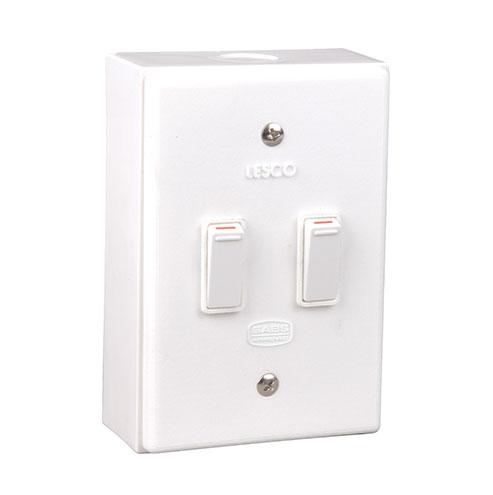 Lesco Lss - 2 Lever 2X1 Way Surface Switch Sw