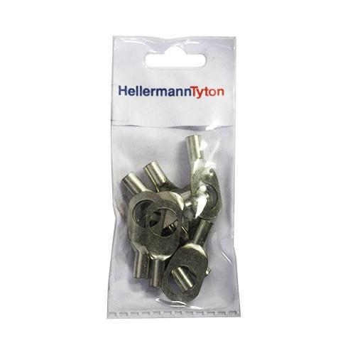 Hellermanntyton Cable Lugs Htb1612 - 16Mm X 12Mm - 10 Pack