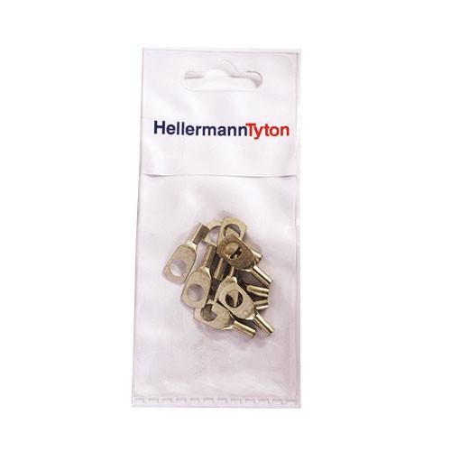 Hellermanntyton Cable Lugs Htb26 - 2.5Mm X 6Mm - 10 Pack