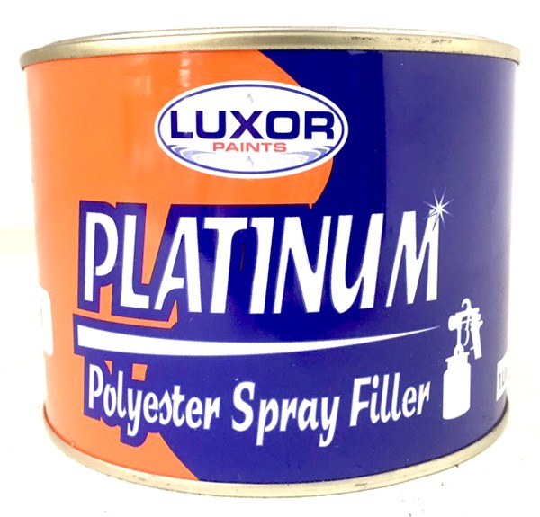 Body Filler Spray Platinum Spray Grey 1.0Lt Luxor