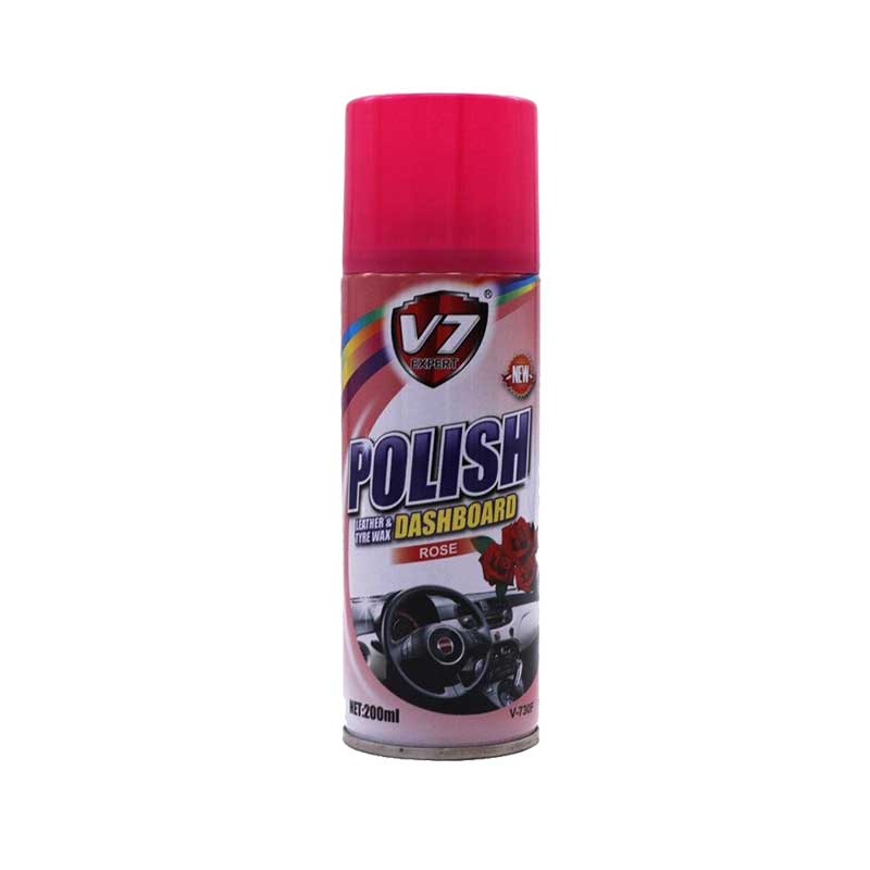 V7 Dash Polish Leather Tyre Wax 200Ml Aero Rose V730F