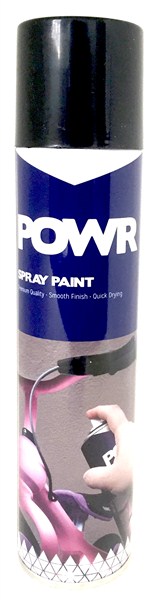 Paint Spray Std Black Mat 300Ml Power