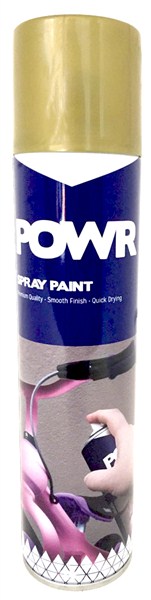 Paint Spray Metal Gold Rich Pale 300Ml Power