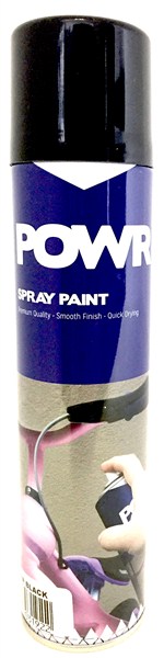 Paint Spray Std Black Bumper 300Ml Power
