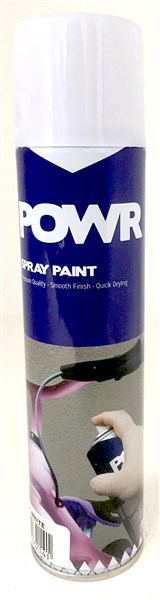 Paint Spray Std  White Satin 300Ml Power