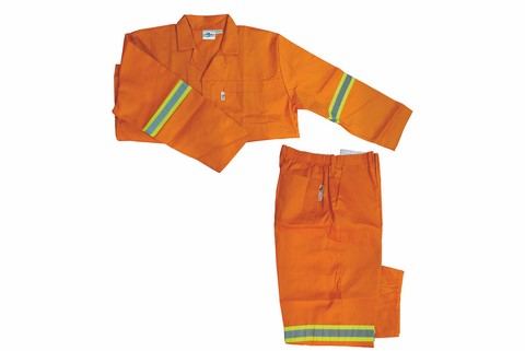 OVERALL 2PC REFLECTIVE ORANGE 38