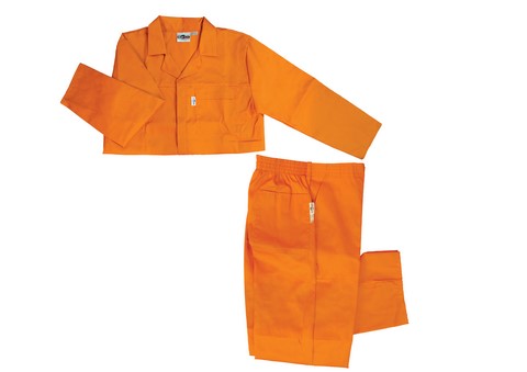 OVERALL 2PC ORANGE 42