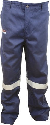 OVERALL F/ACID TROUSER NAVY D59 SABS 34