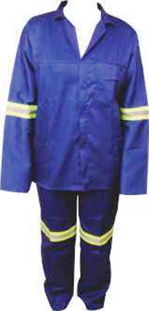 Overall 2Pc Reflective Royal Blue 46/117