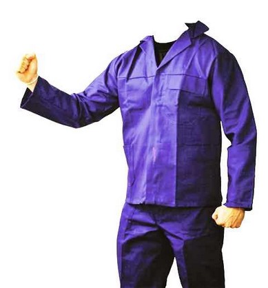 Overall 2Pc R/Blue 100% Cotton J54 44