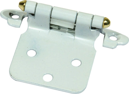 Mackie Hinge Self Close White/Gold 1Pr