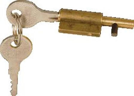 Mackie Keyhole Blocker Brass 1Pc