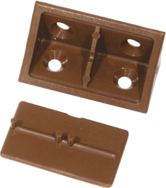Mackie Corner Block&Cap Plast Brown 4Pc