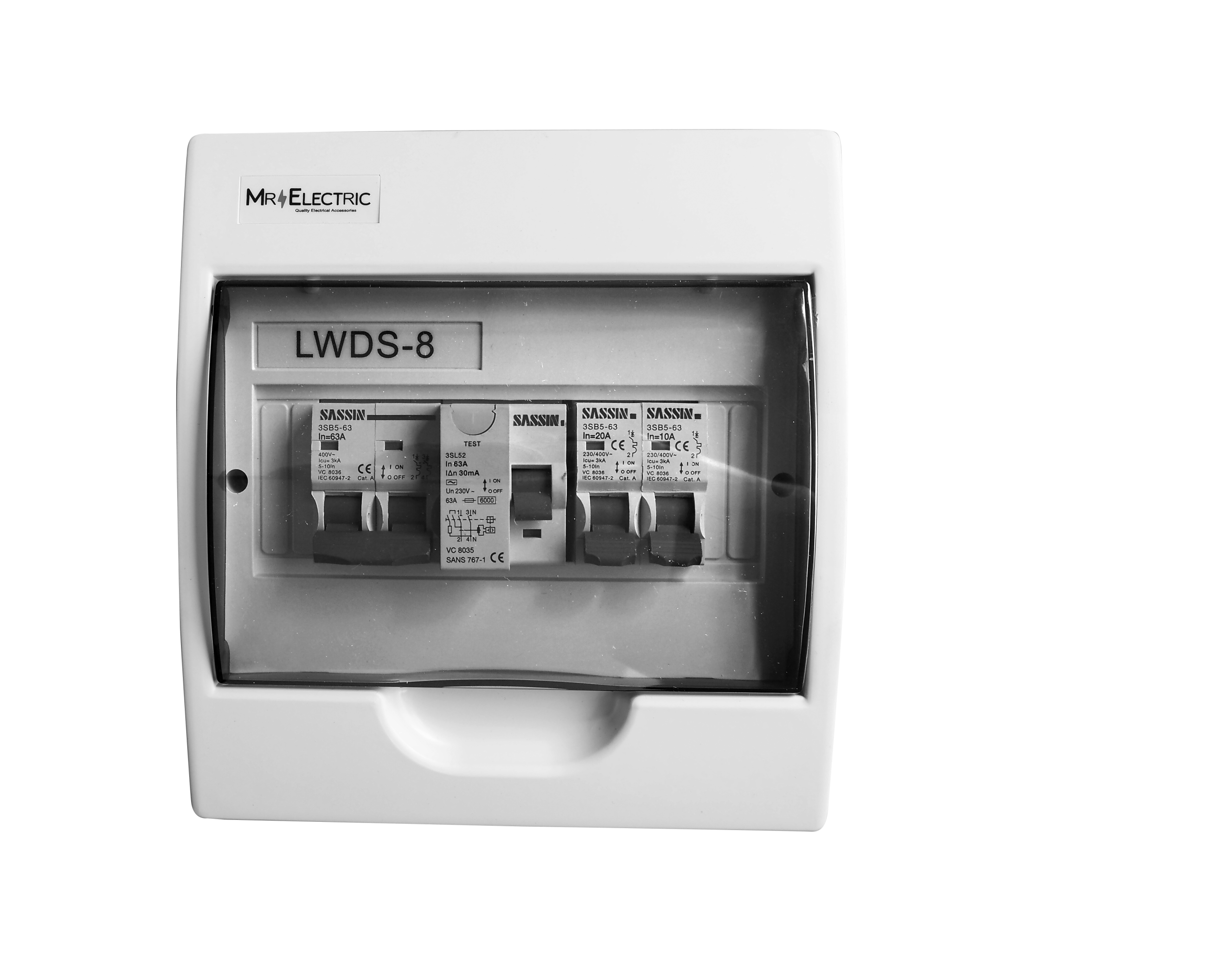 PVC Simplex 8-Way Distribution Board - Surface Mount – Daynight Electrical