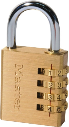 Padlock Master 40Mm Combination Brass 30-0060