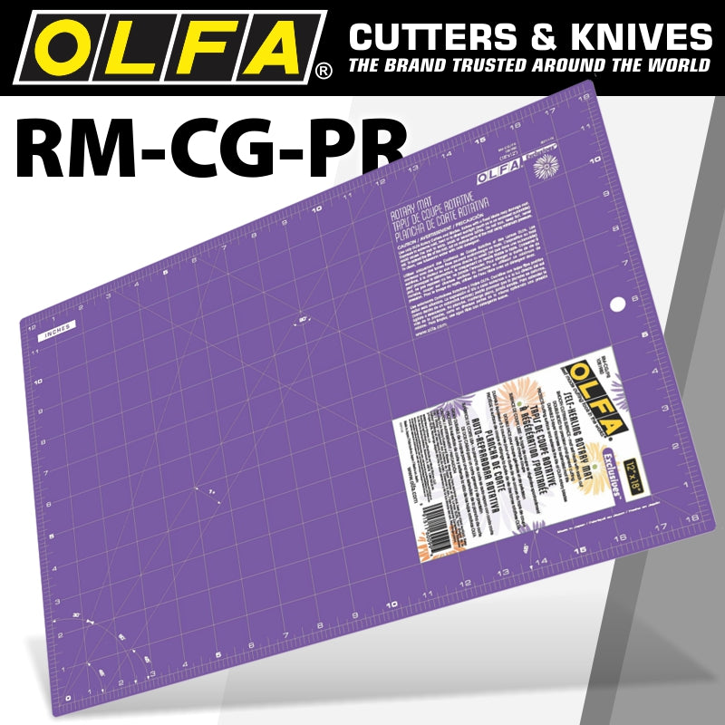 Olfa Green Rotary Cutting  Mat 18'X12' Gerber Daisies 457 X 300Mm