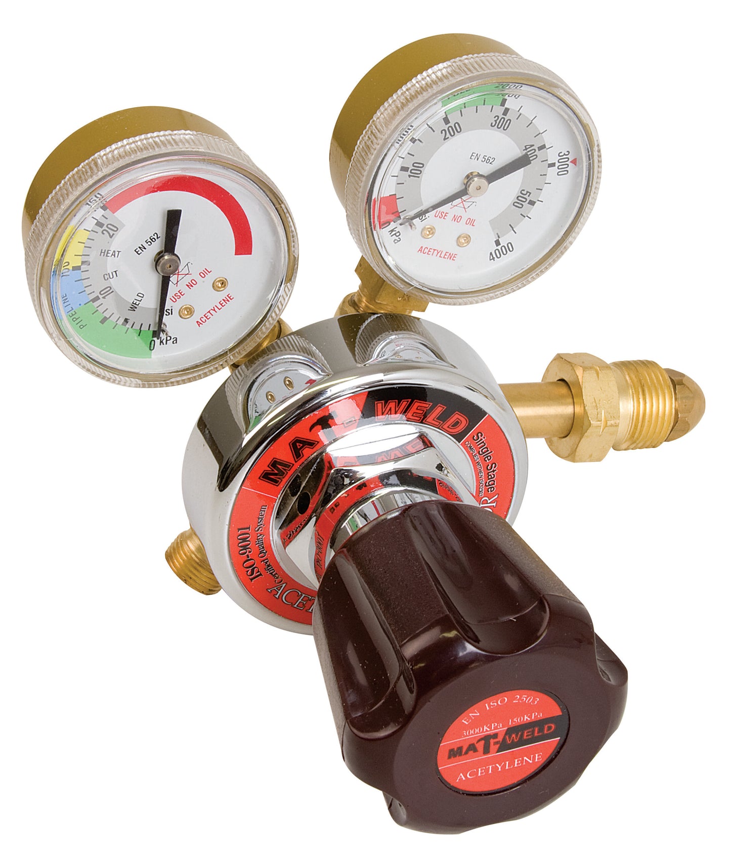 Matweld Regulator Acet H/D Single Stage