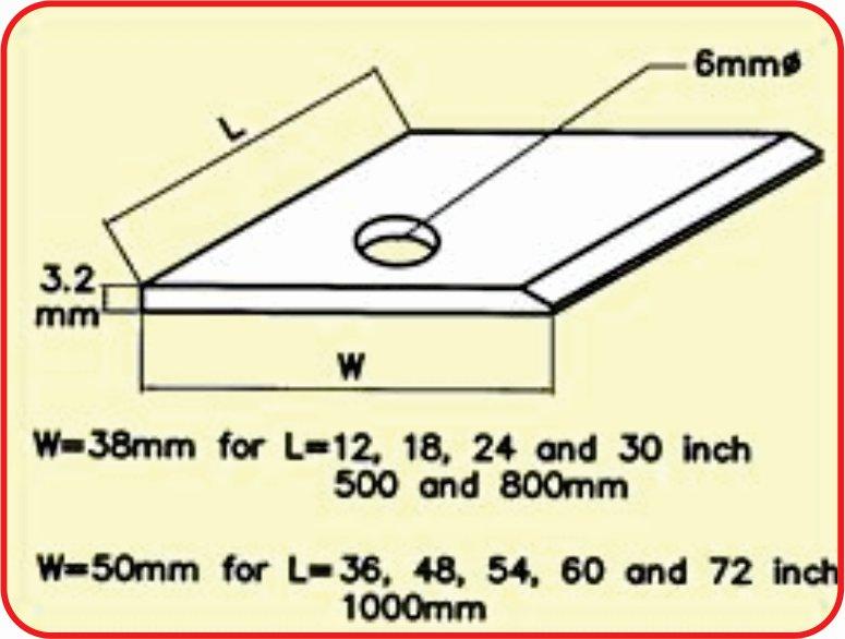 Straight Edge Alum.3 Metres