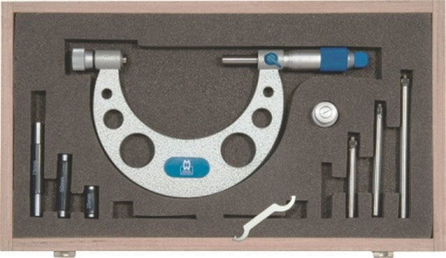 Mic Maw O/S.Set 0-150Mm X.01Mm W/Anvils