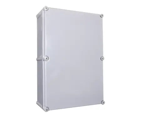 Plastic Enclosure with grey lid and Chassis Plate