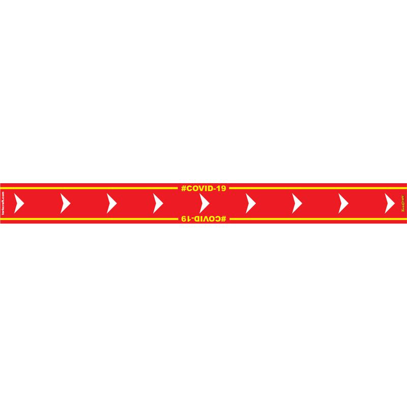 Red Arrow Right - 800Mm X 80Mm Social Distancing Strips