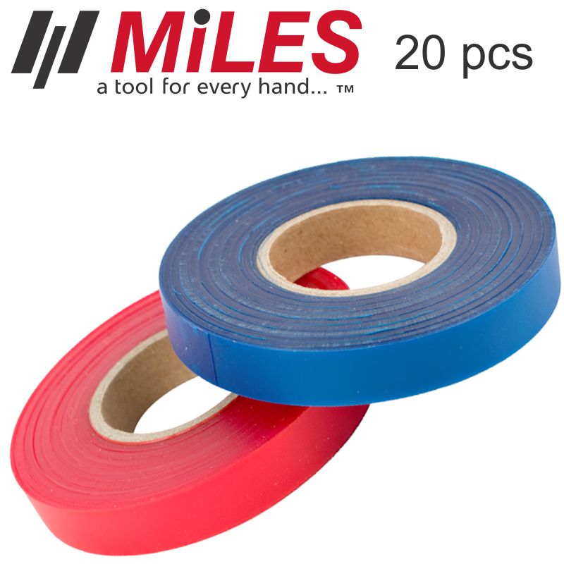 Repl. Tape  For Miles Tape Tool 20Pc Box Red & Blue 30M Each