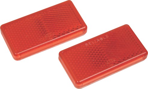 Moto-Quip Red Stick On Reflector (2Per Card)