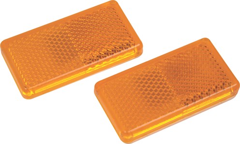 Moto-Quip Amber Stick On Reflector (2Per Card)
