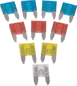 Moto-Quip Mini Blade Fuse Assort 10Pce