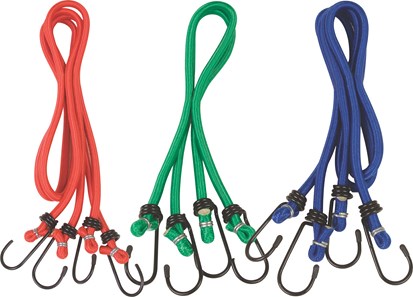 Moto-Quip Strap Bungee Cord Rd Vin S/Hook Combo 6P