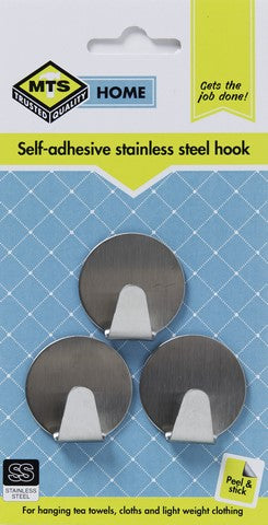 Mts Home Small Round Stainlesssteel Hook