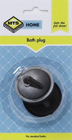 Mts Home Bath Plug Black 2Pc