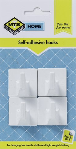Mts Home Large Square Hook 4Pc