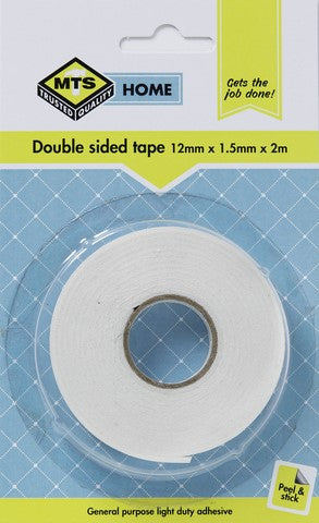 Mts Home Double Sided Tape 12Mmx1.5Mmx2M