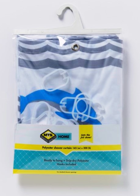 Mts Home Executive Showr Curtain Dolphin