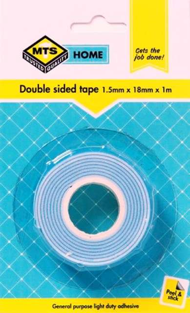 Mts Home Double Sided Tape 1.5X18Mmx1Mm