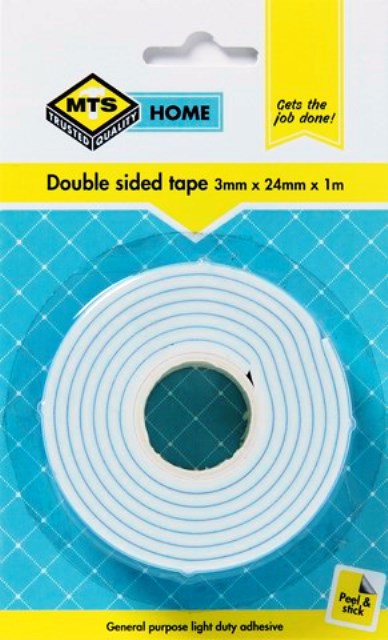 Mts Home Double Sided Tape 3 X 24Mmx1Mm