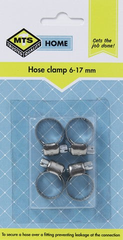 Mts Home Hose Clamp 6-17Mm 4Pc