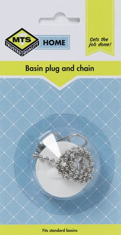 Mts Home Basin Plug And Chain White