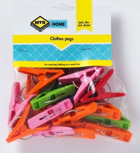 Mts Home Clothes Pegs 20Pc