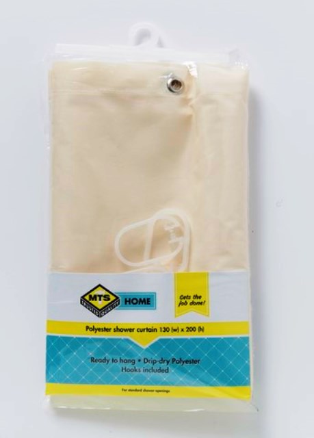 Mts Home Std Drip Dry S/Curtain Champayn