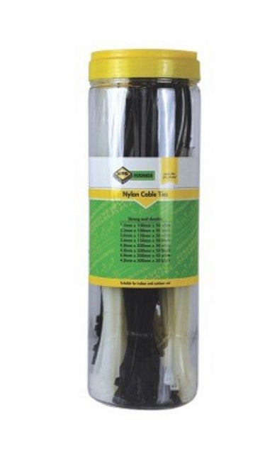 Mts 400Pc Cable Tie Combo Black & White