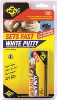 PUTTY MTS WHITE EPOXY FAST SET 125GR (20