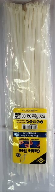 Cabletie Mts White 310X4.8Mm Pk100 T50I