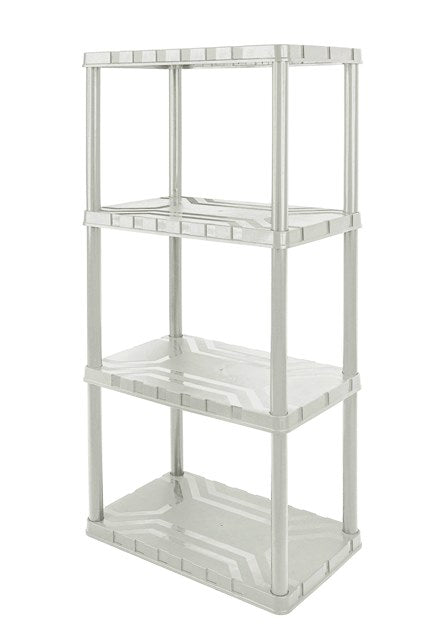 Mts Storage 4-Tier Plastic Shelf Unit