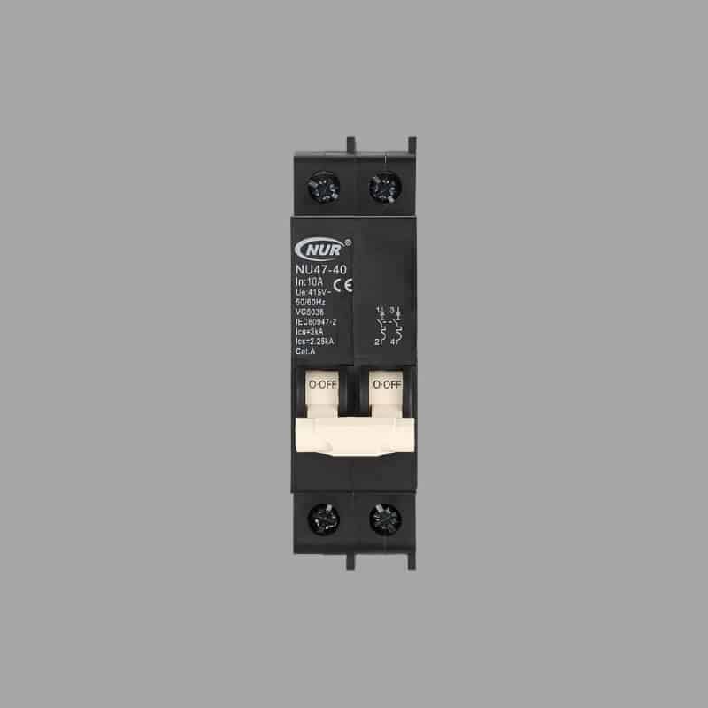 NUR Mini Rail 2-Pole Circuit Breakers — 3kA official manufacturer image