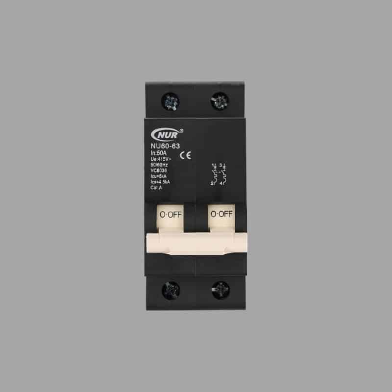 NUR Mini Rail 2-Pole Circuit Breakers — 6kA official manufacturer image