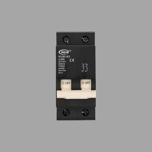 NUR Mini Rail 2-Pole Circuit Breakers — 6kA official manufacturer image