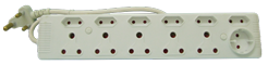 12 Way Multiplug Extenda Plug with Schuko, Euro, and 3Pin Sockets (GAP412)