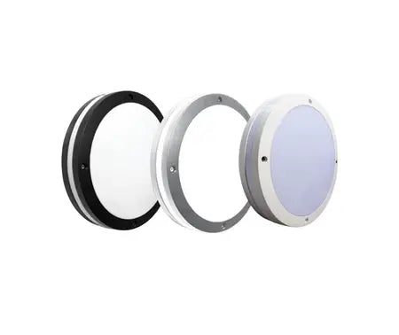 Led Round Aluminium Bulkhead with Halo Accent